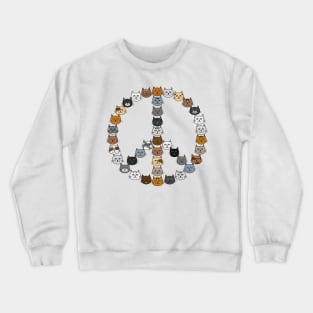 Cats for Peace Crewneck Sweatshirt